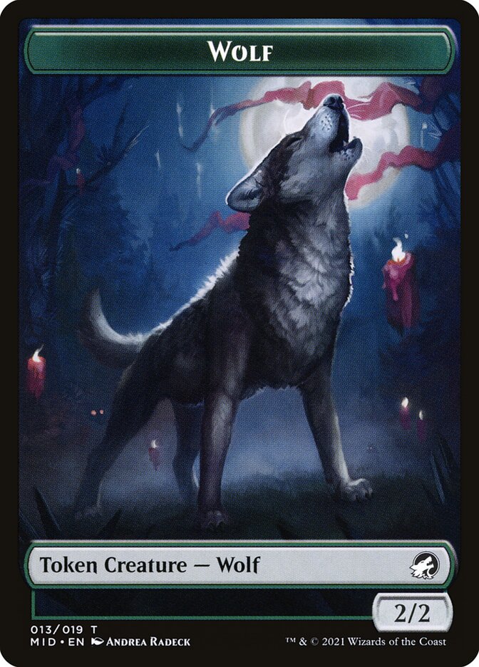 Wolf (013) // Clue (016) Double-Sided Token [Challenger Decks 2022 Tokens] | Gear Gaming Bentonville