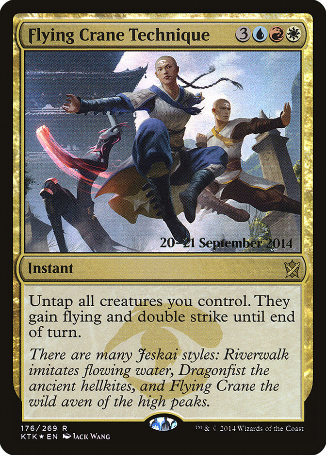 Flying Crane Technique [Khans of Tarkir Prerelease Promos] | Gear Gaming Bentonville