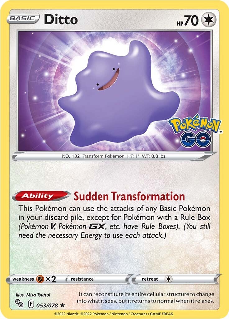 Ditto (053/078) [Pokémon GO] | Gear Gaming Bentonville