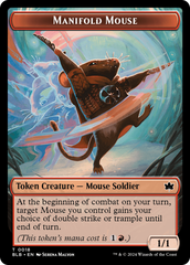 Sword // Manifold Mouse Double-Sided Token [Bloomburrow Tokens] | Gear Gaming Bentonville