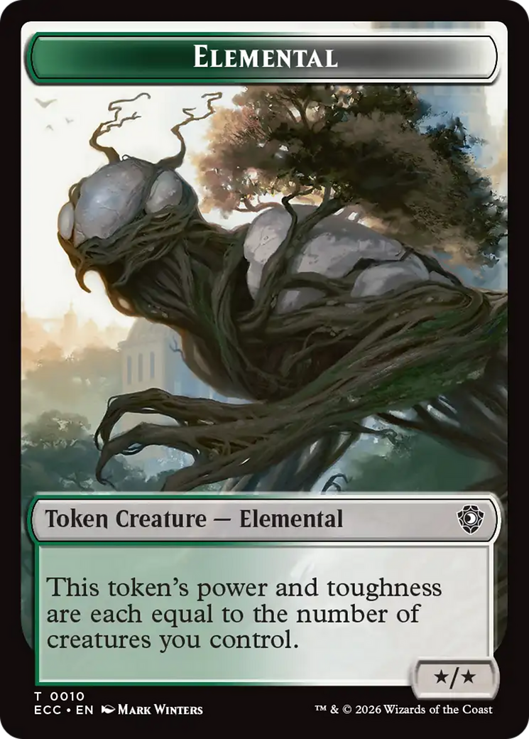 Copy // Elemental (0010) Double-Sided Token [Lorwyn Eclipsed Tokens] | Gear Gaming Bentonville