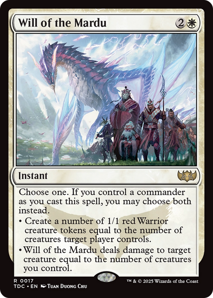 Will of the Mardu [Tarkir: Dragonstorm Commander] | Gear Gaming Bentonville
