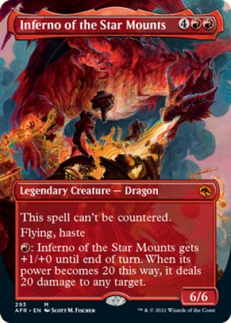 Inferno of the Star Mounts (Borderless Alternate Art) [Dungeons & Dragons: Adventures in the Forgotten Realms] | Gear Gaming Bentonville