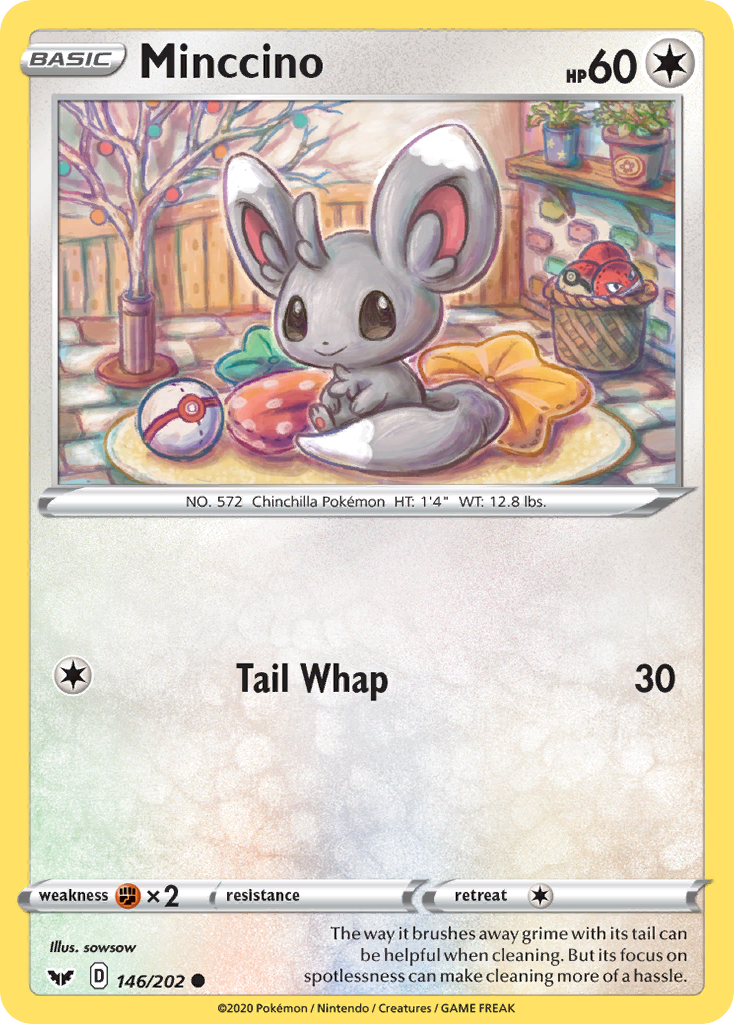 Minccino (146/202) [Sword & Shield: Base Set] | Gear Gaming Bentonville