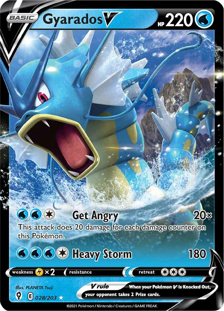 Gyarados V (028/203) [Sword & Shield: Evolving Skies] | Gear Gaming Bentonville