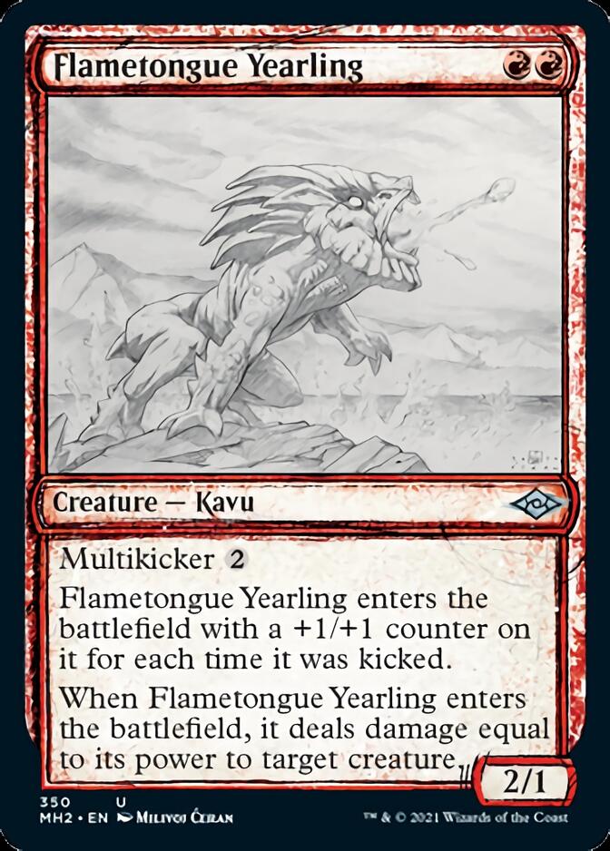 Flametongue Yearling (Sketch) [Modern Horizons 2] | Gear Gaming Bentonville