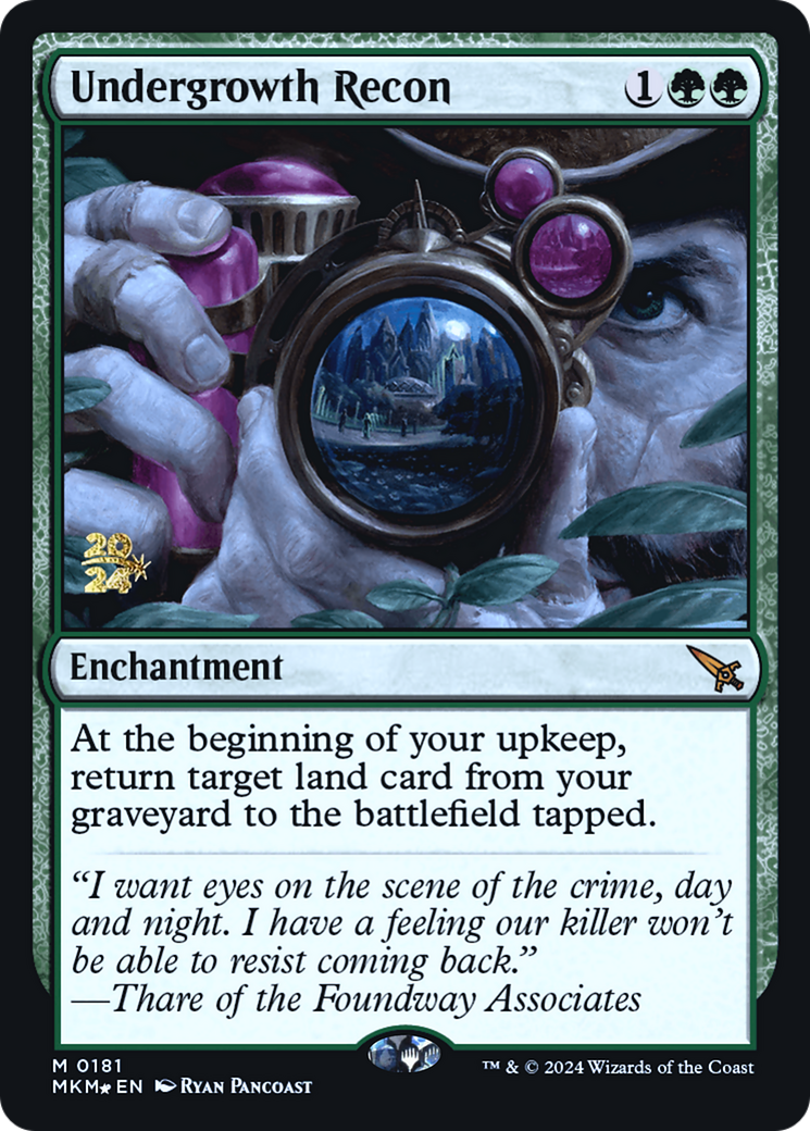 Undergrowth Recon [Murders at Karlov Manor Prerelease Promos] | Gear Gaming Bentonville