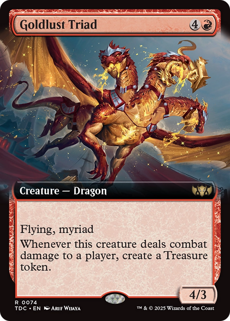 Goldlust Triad (Extended Art) [Tarkir: Dragonstorm Commander] | Gear Gaming Bentonville