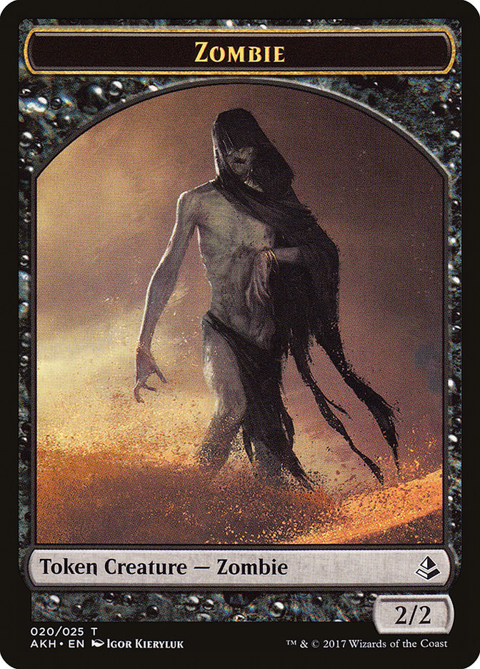 Earthshaker Khenra // Zombie Double-Sided Token [Hour of Devastation Tokens] | Gear Gaming Bentonville