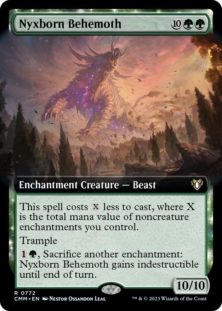 Nyxborn Behemoth (Extended Art) [Commander Masters] | Gear Gaming Bentonville