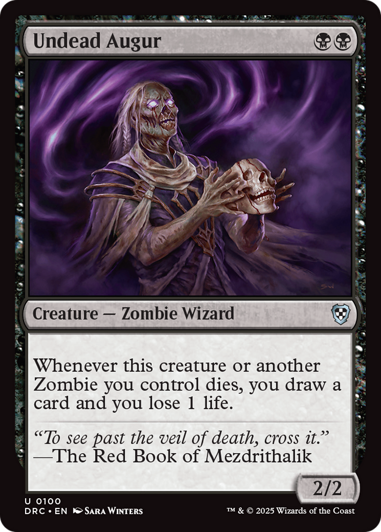 Undead Augur [Aetherdrift Commander] | Gear Gaming Bentonville