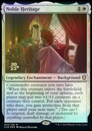 Noble Heritage [Commander Legends: Battle for Baldur's Gate Prerelease Promos] | Gear Gaming Bentonville