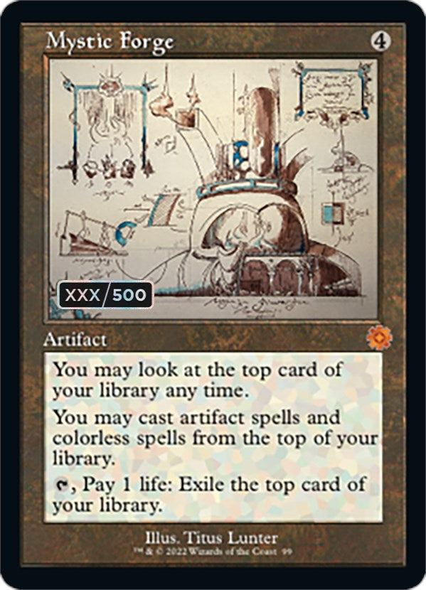 Mystic Forge (Retro Schematic) (Serialized) [The Brothers' War Retro Artifacts] | Gear Gaming Bentonville