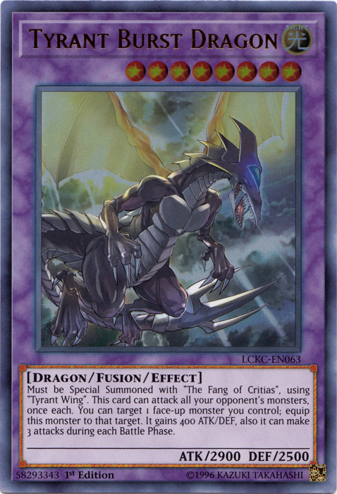 Tyrant Burst Dragon [LCKC-EN063] Ultra Rare | Gear Gaming Bentonville