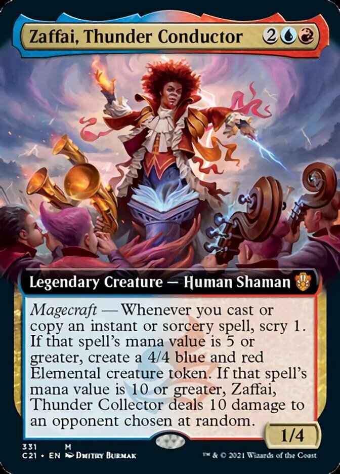 Zaffai, Thunder Conductor (Extended Art) [Commander 2021] | Gear Gaming Bentonville