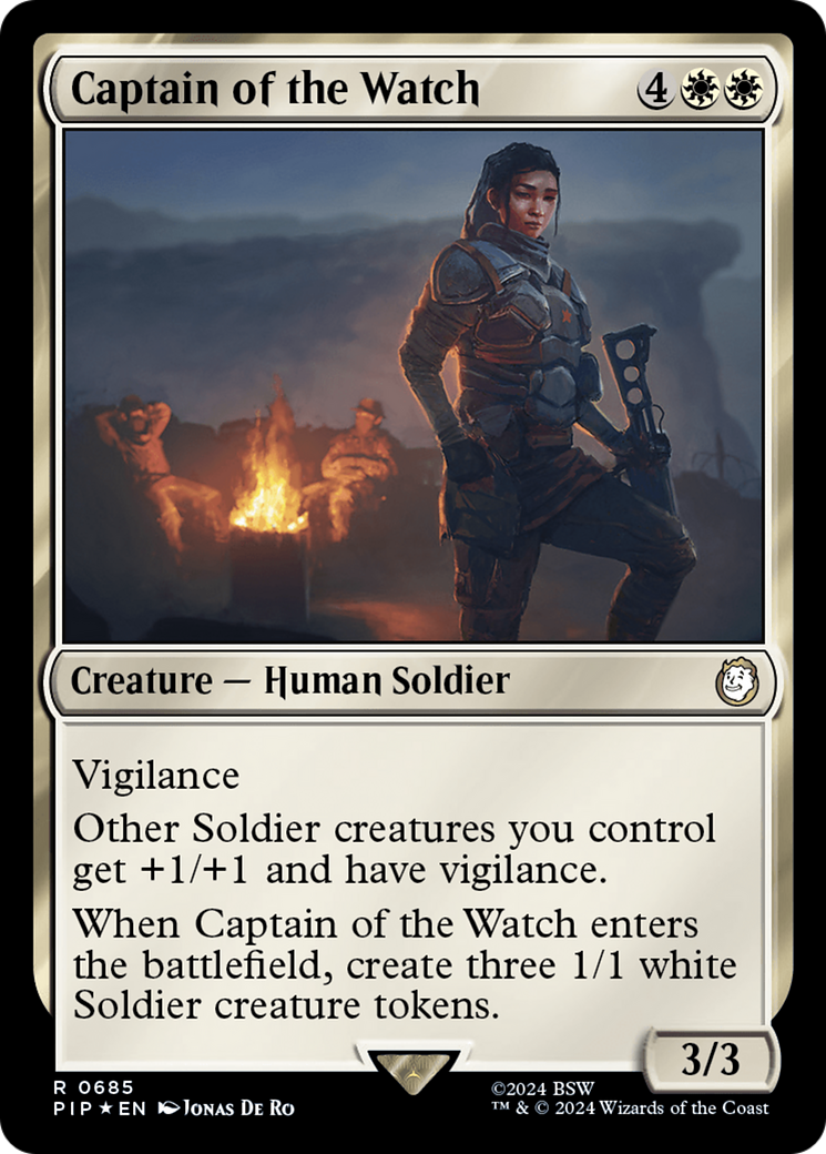 Captain of the Watch (Surge Foil) [Fallout] | Gear Gaming Bentonville