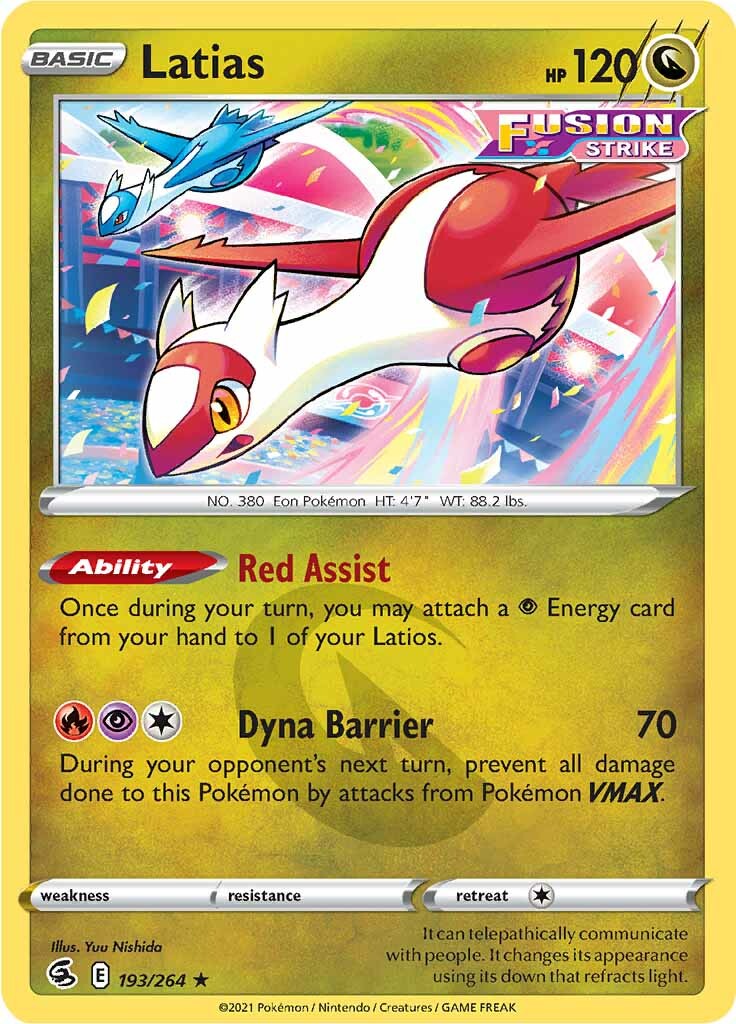 Latias (193/264) [Sword & Shield: Fusion Strike] | Gear Gaming Bentonville