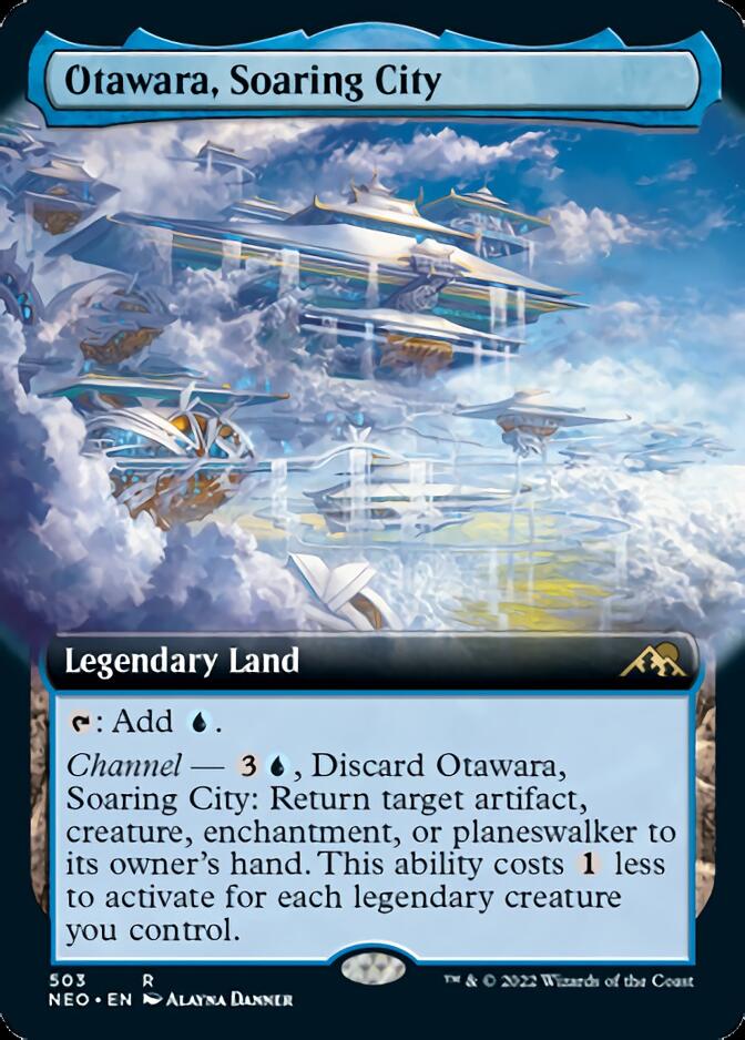 Otawara, Soaring City (Extended Art) [Kamigawa: Neon Dynasty] | Gear Gaming Bentonville