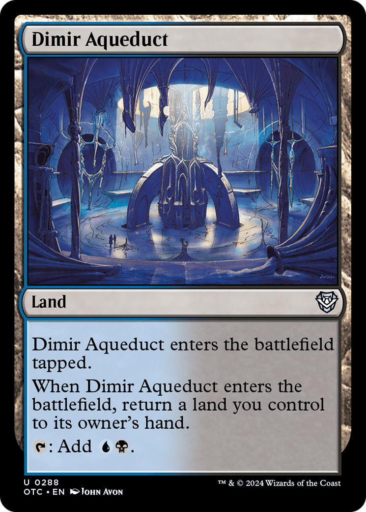 Dimir Aqueduct [Outlaws of Thunder Junction Commander] | Gear Gaming Bentonville