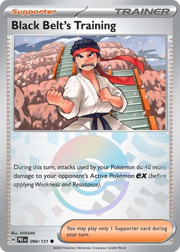 Black Belt's Training (098/131) (Poke Ball Pattern) [Scarlet & Violet: Prismatic Evolutions] | Gear Gaming Bentonville