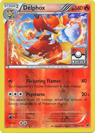 Delphox (13/124) (League Promo) [XY: Fates Collide] | Gear Gaming Bentonville