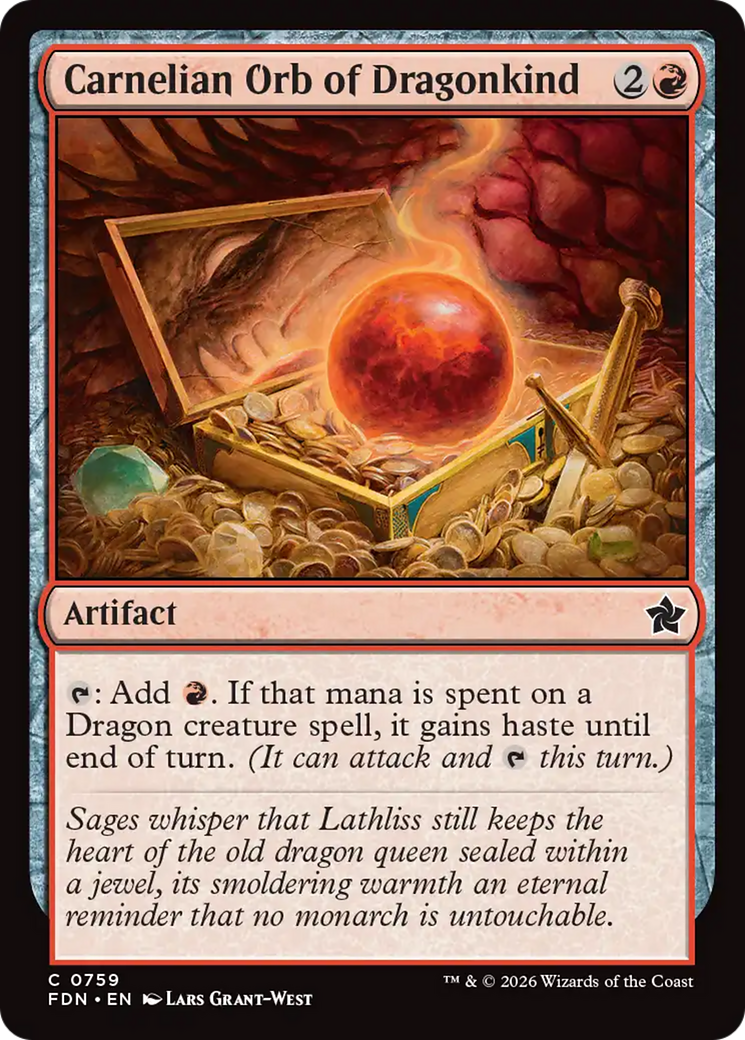Carnelian Orb of Dragonkind (0759) [Foundations] | Gear Gaming Bentonville
