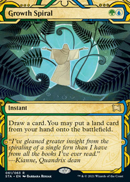 Growth Spiral (Foil Etched) [Strixhaven: School of Mages Mystical Archive] | Gear Gaming Bentonville
