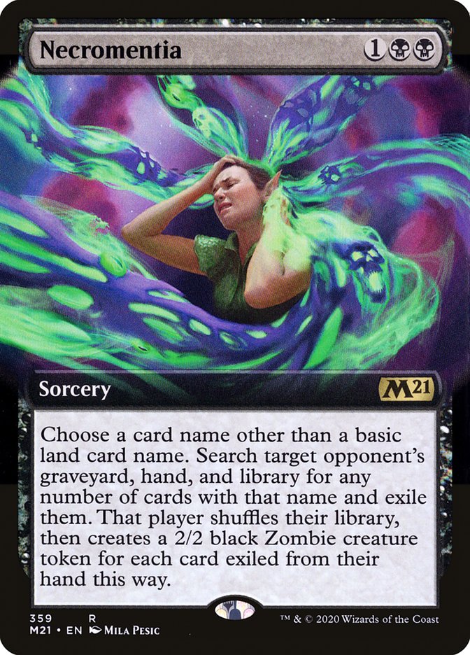 Necromentia (Extended Art) [Core Set 2021] | Gear Gaming Bentonville