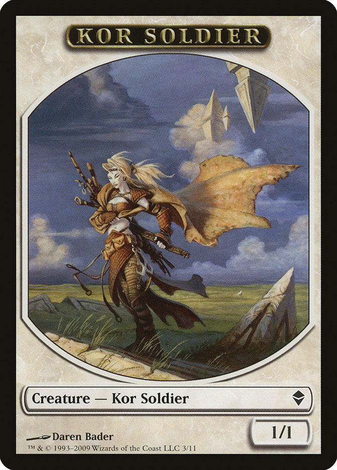 Kor Soldier Token [Zendikar Tokens] | Gear Gaming Bentonville