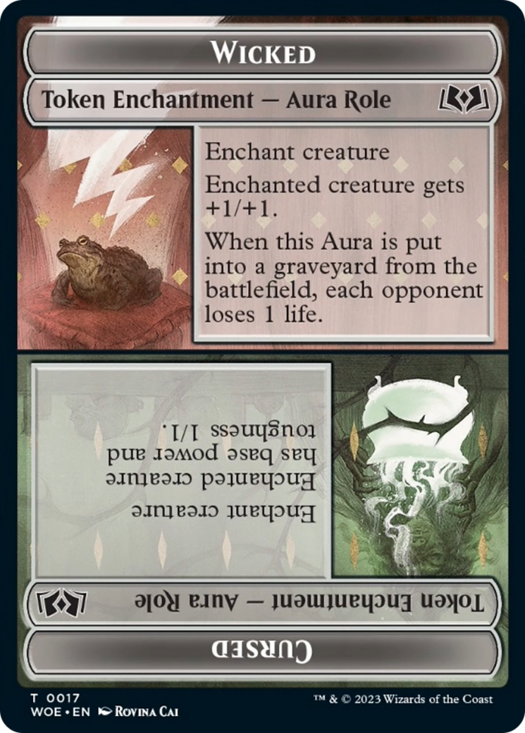 Wicked Role / Cursed Role (WOE) // Treasure (MH3) Double-Sided Token [The List] | Gear Gaming Bentonville