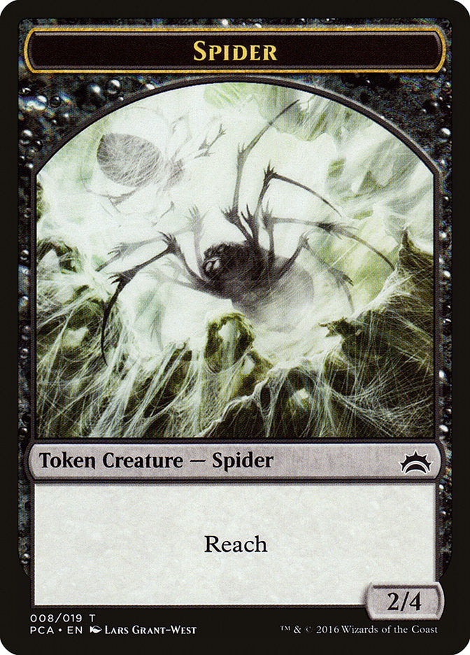 Spider // Saproling Double-Sided Token [Planechase Anthology Tokens] | Gear Gaming Bentonville