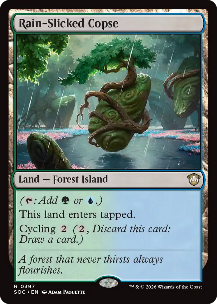 Rain-Slicked Copse [Secrets of Strixhaven Commander] | Gear Gaming Bentonville