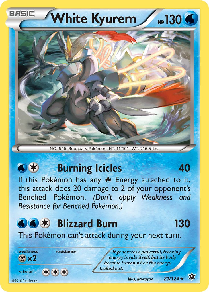 White Kyurem (21/124) (Theme Deck Exclusive) [XY: Fates Collide] | Gear Gaming Bentonville