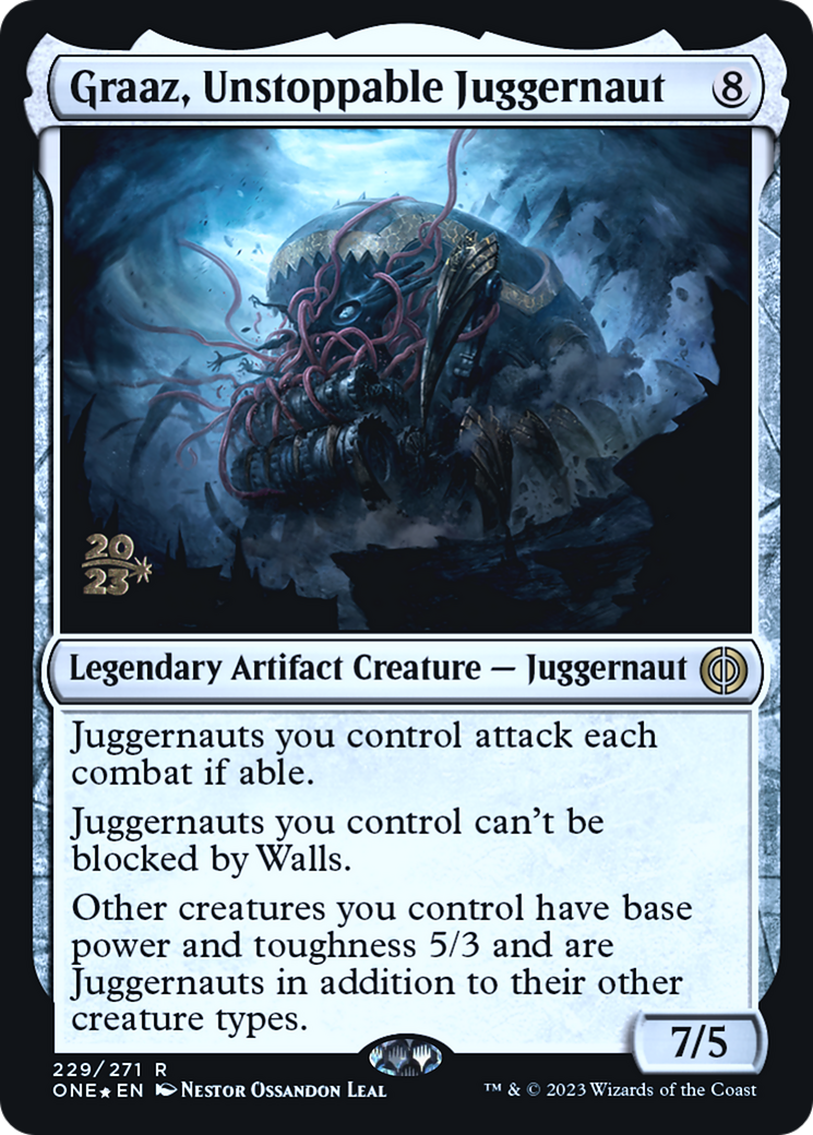 Graaz, Unstoppable Juggernaut [Phyrexia: All Will Be One Prerelease Promos] | Gear Gaming Bentonville