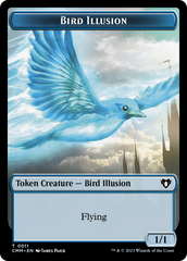 Bird // Bird Illusion Double-Sided Token [Commander Masters Tokens] | Gear Gaming Bentonville