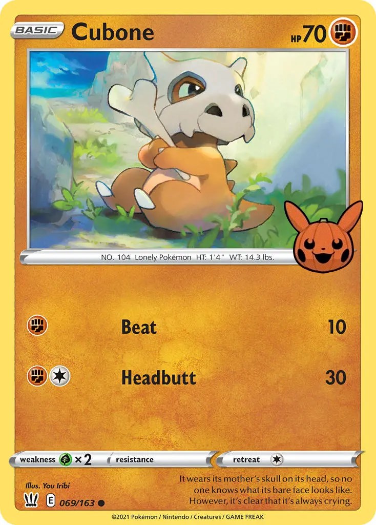 Cubone (069/163) [Trick or Trade] | Gear Gaming Bentonville