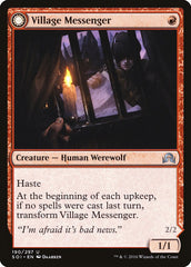 Village Messenger // Moonrise Intruder [Shadows over Innistrad] | Gear Gaming Bentonville