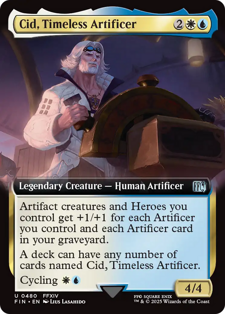 Cid, Timeless Artificer (Extended Art) [FINAL FANTASY] | Gear Gaming Bentonville
