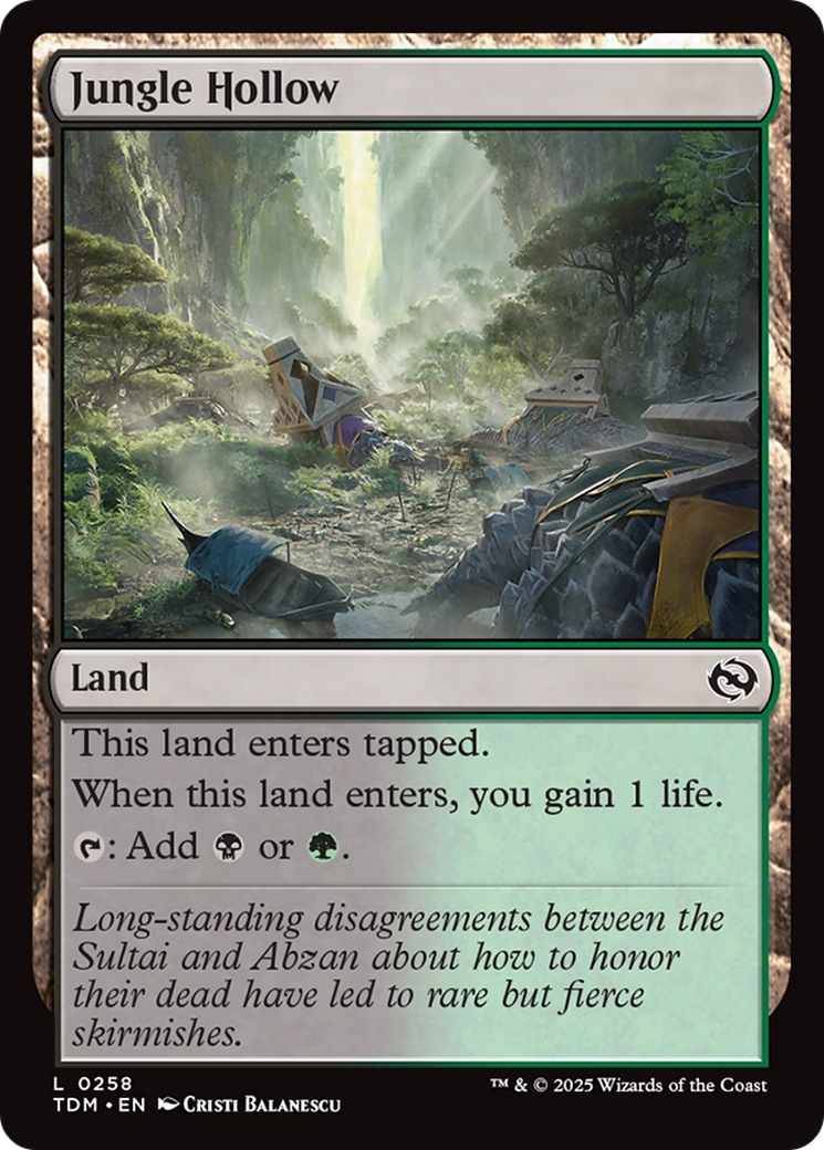 Jungle Hollow [Tarkir: Dragonstorm] | Gear Gaming Bentonville