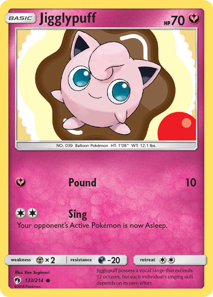 Jigglypuff (133/214) [Sun & Moon: Lost Thunder] | Gear Gaming Bentonville
