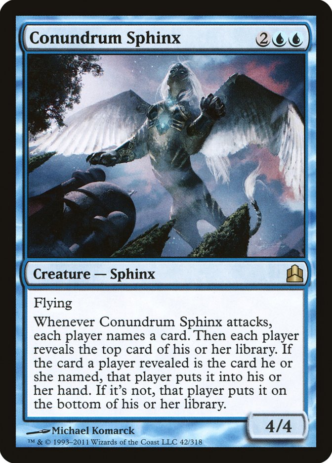 Conundrum Sphinx [Commander 2011] | Gear Gaming Bentonville