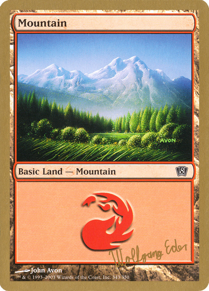 Mountain (we343) (Wolfgang Eder) [World Championship Decks 2003] | Gear Gaming Bentonville