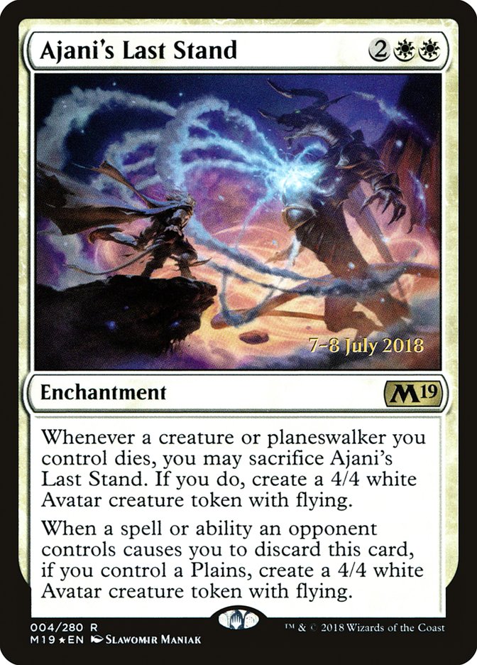 Ajani's Last Stand [Core Set 2019 Prerelease Promos] | Gear Gaming Bentonville