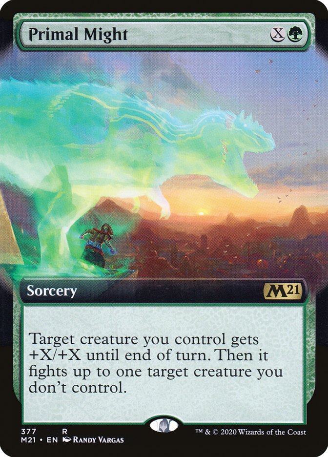 Primal Might (Extended Art) [Core Set 2021] | Gear Gaming Bentonville