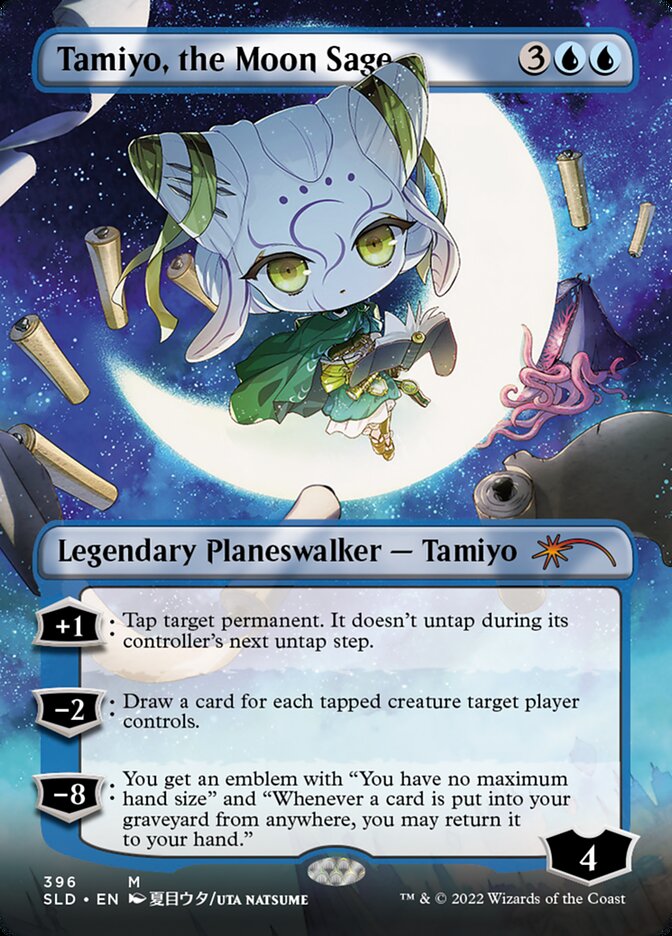 Tamiyo, the Moon Sage (Borderless) [Secret Lair Drop Series] | Gear Gaming Bentonville