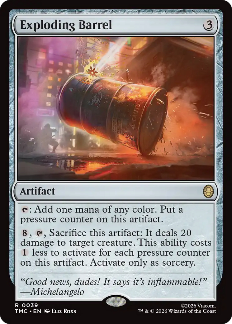 Exploding Barrel [Teenage Mutant Ninja Turtles Commander] | Gear Gaming Bentonville