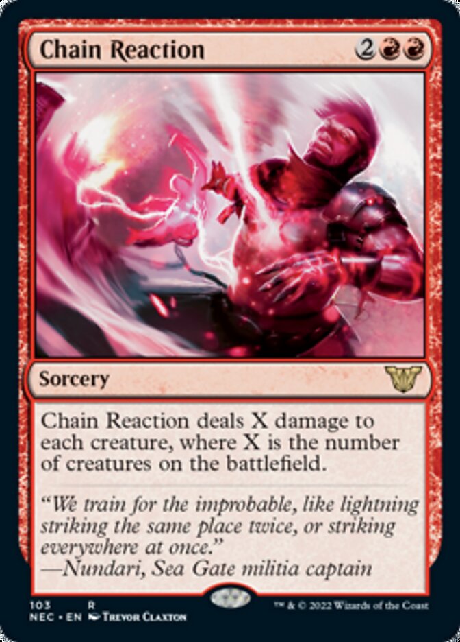 Chain Reaction [Kamigawa: Neon Dynasty Commander] | Gear Gaming Bentonville