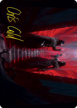 Vampires' Vengeance Art Card (Gold-Stamped Signature) [Innistrad: Crimson Vow Art Series] | Gear Gaming Bentonville