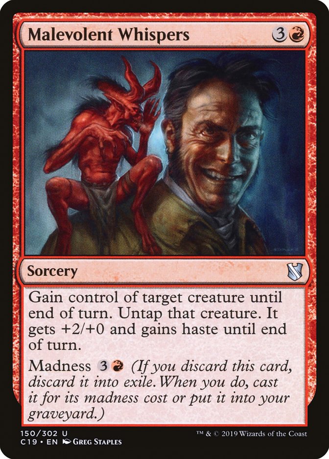 Malevolent Whispers [Commander 2019] | Gear Gaming Bentonville
