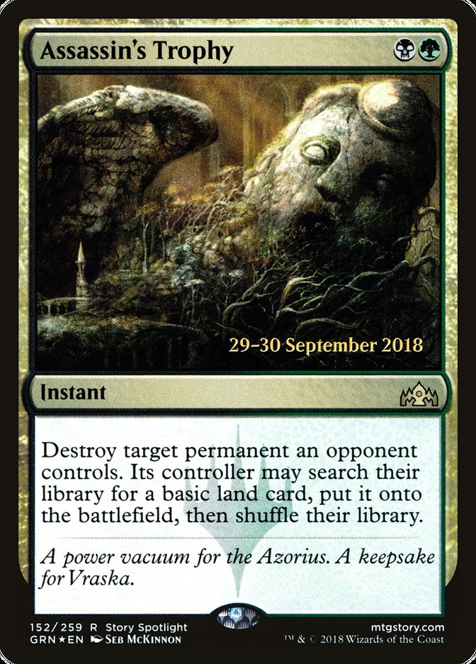 Assassin's Trophy [Guilds of Ravnica Prerelease Promos] | Gear Gaming Bentonville